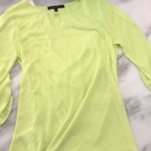 BCBGMAXAZRIA neon yellow casual shirt